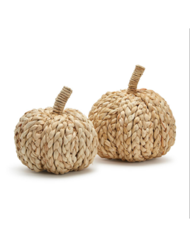 Two's Company Fall Fanfare Hand-Crafted Pumpkins- Large