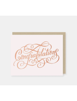 2021 Co. Rose Gold Congratulations Card