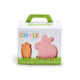 Two's Company Bunny and Carrot 8 Pc Chalk Set in Gift Box Includes 5 Colors