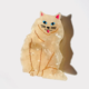 Solar Eclipse Hand-painted Persian Cat Claw Hair Clip