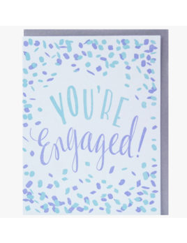 Smudge Ink Confetti Engagement