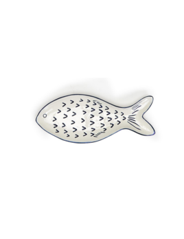 Two's Company Fish Shaped Tid Bit Plate- Small