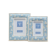Two's Company Sailboat Hand-Beaded White Washed Photo Frame 4x6