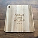 Jk. Adams Personalized Maple Square Cheese Board w/ First Names & Year