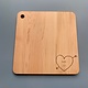 Jk. Adams Personalized Maple Square Cheese Board w/ Heart