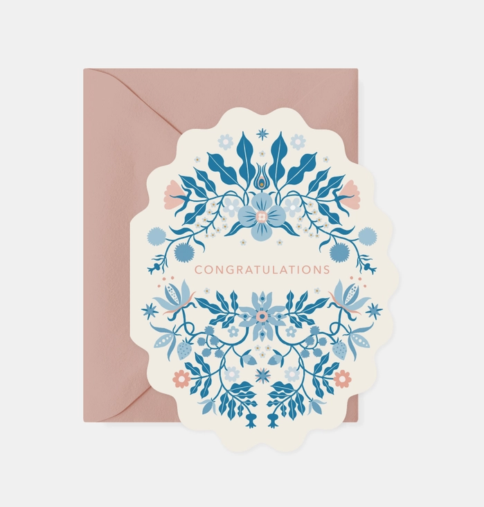 Botanica Paper Co. Folk Congratulations Card