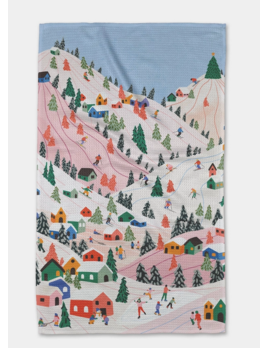 Geometry Winter Holiday Kitchen Towel