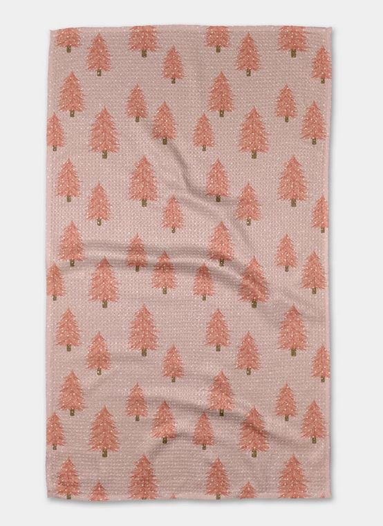 Pink Christmas Kitchen Towel Washington General Store