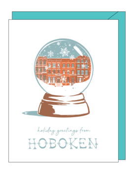 Smudge Ink Holiday Greetings from Hoboken Card