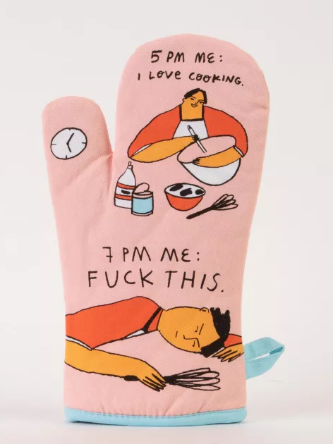 Blue Q 5PM Love 7PM Fuck This Oven Mitt