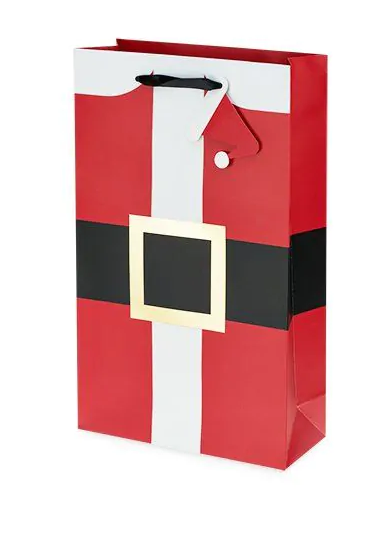 True Santa's Suit Double-Bottle Wine Bag