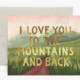 1canoe2 Gold Mountains and Back Greeting Card