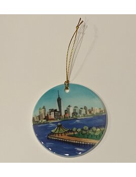 Love Amarie Porcelain Hoboken Ornament - Pier A /NYC