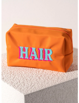 Shiraleah Joy Hair Zip Pouch - Orange