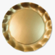 Sophistiplate Paper Wavy Charger Satin Gold