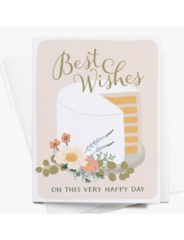 onderkast studio Best Wishes Cake Greeting Card