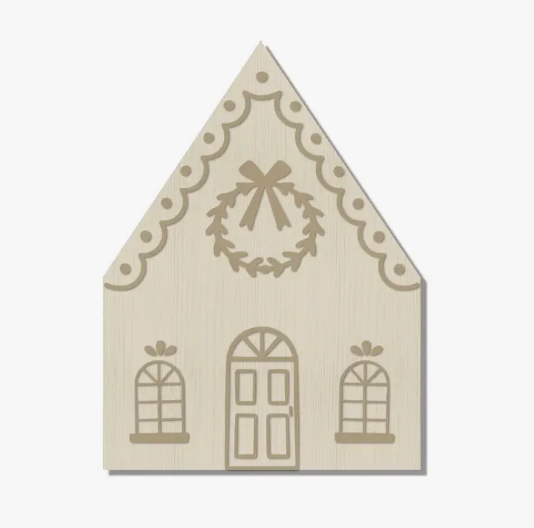 My Mind's Eye Gingerbread House Bamboo Cutting Board