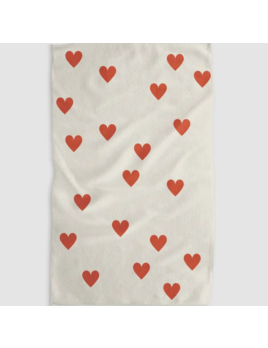 Geometry Simple Love Kitchen Tea Towel