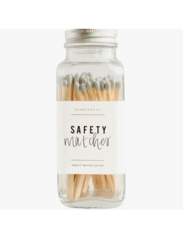 Sweet Water Decor Safety Matches, Grey Tip