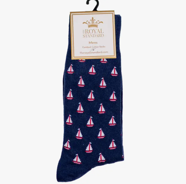 The Royal Standard Men's Sailboat Socks