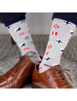 The Royal Standard Men's Nautical Flag Socks