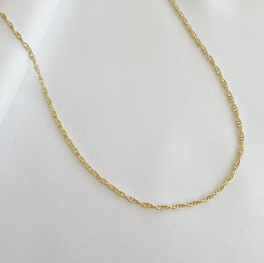true by kristy jewelry East Coast Rope Layering Chain Necklace Gold Filled