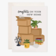 Bloomwolf Studio Moving Boxes Greeting Card