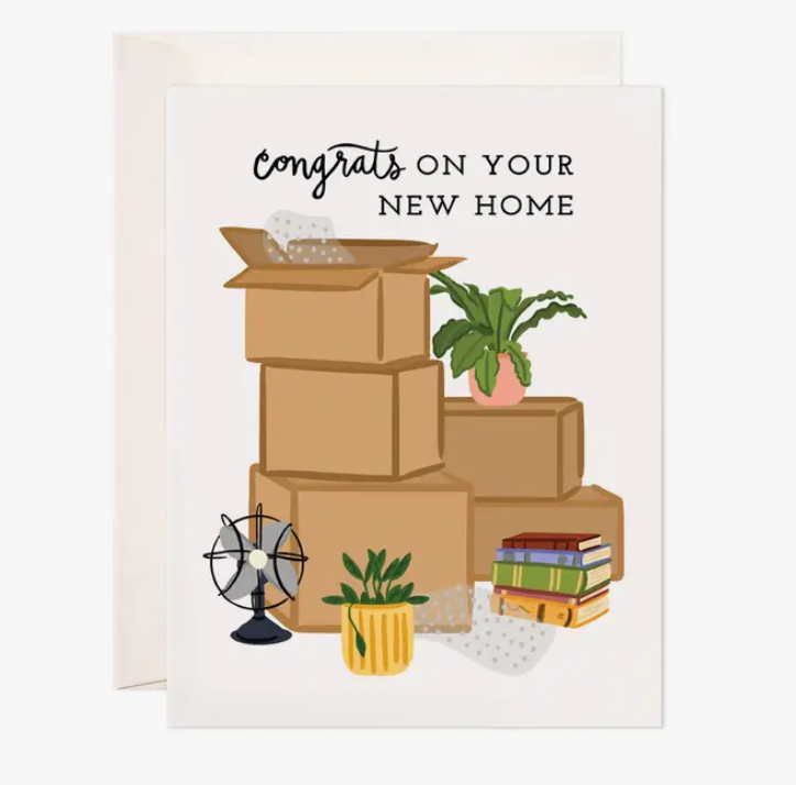 Bloomwolf Studio Moving Boxes Greeting Card