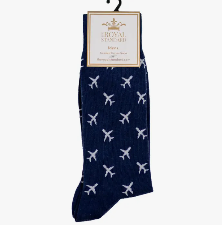 The Royal Standard Men's Airplane Socks