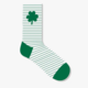 My Mind's Eye Striped Shamrock Socks - Adult Medium