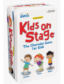University Games Charades Kids on Stage Tin