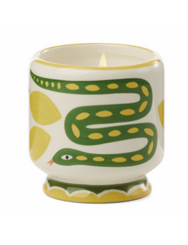 Paddywax Adopo 8 oz. Snake Ceramic Candle - Wild Lemongrass