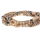 Scout Curated Wears Stone Wrap Bracelet/Necklace - Rhodonite/Gold - Stone of Healing