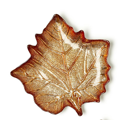 Two's Company Enchanted Woods  Leaf Plate- Large