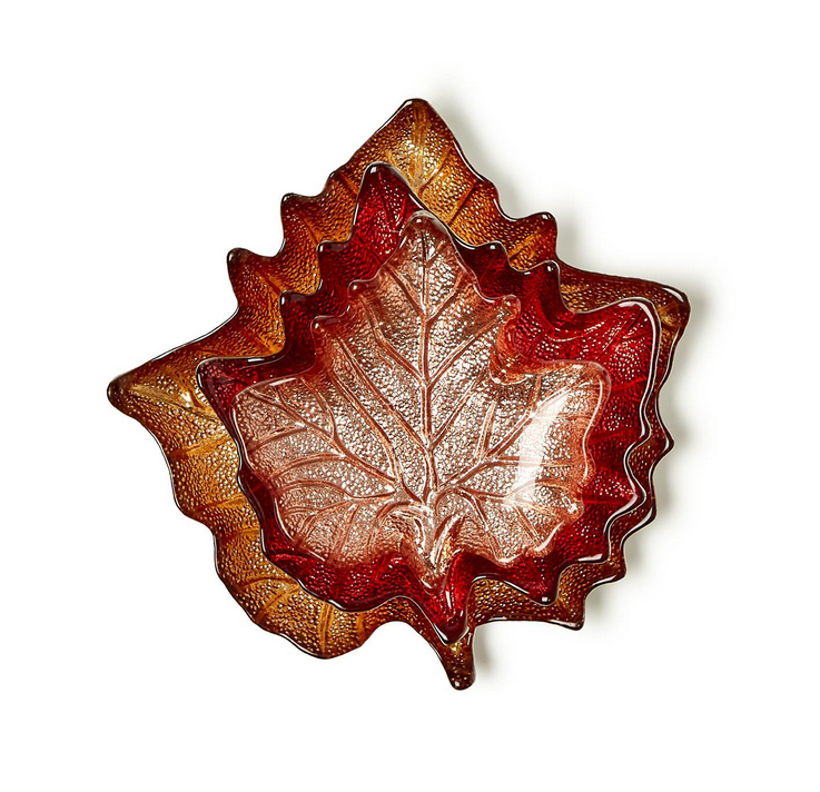 Two's Company Enchanted Woods  Leaf Plate- Meduim