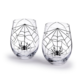 Two's Company Jeweled Spider Stemless Wine Glass