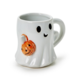 Two's Company Ghoulishly Ghost Mug- Pumpkin