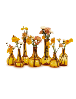 Two's Company Amber Decorative Bottle / Vase - Medium