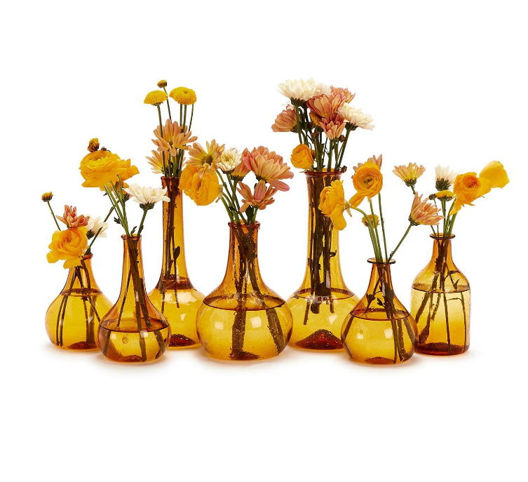 Two's Company Amber Decorative Bottle / Vase - Medium