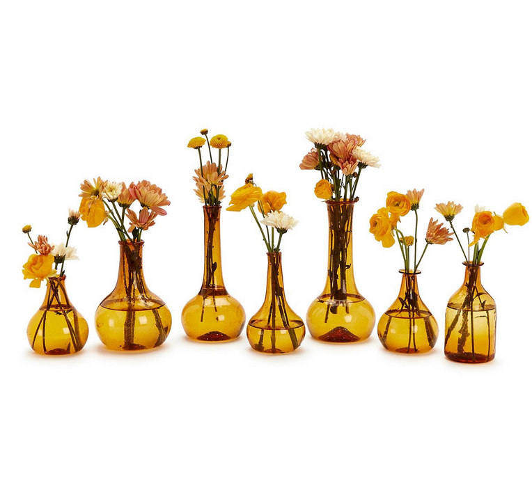 Two's Company Amber Decorative Bottle / Vase - Medium