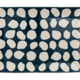 Creative Co-op Hand-Painted Stoneware Platter w/ Wax Relief Dots, Blue & White