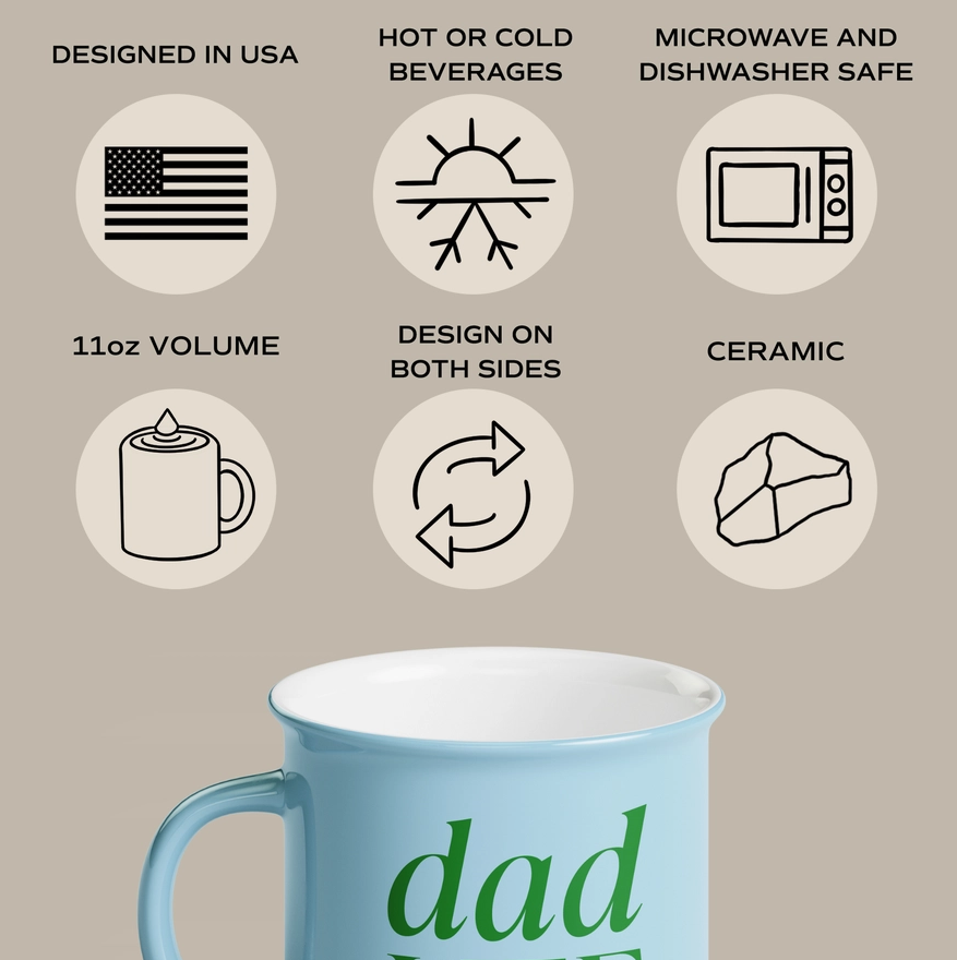 Sweet Water Decor Dad Life 11 oz Campfire Coffee Mug