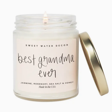 Sweet Water Decor Best Grandma Ever 9 oz Soy Candle