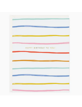 Ramona & Ruth Birthday Stripes Card