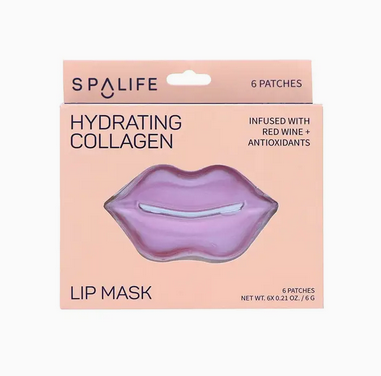 My Spa Life Hydrating Collagen & Red Wine Lip Mask 6 Pack