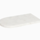 Danica Heirloom White Marble Arch Serving Board