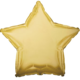 GG Distributors Foil Star Balloon 17" Gold