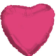 GG Distributors Foil Heart Balloon 17" Hot Pink
