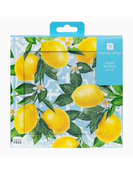 Talking Tables Summer Lemon Paper Napkins