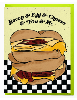 Boss Dotty Paper Co Bacon Egg & Cheese Love Card